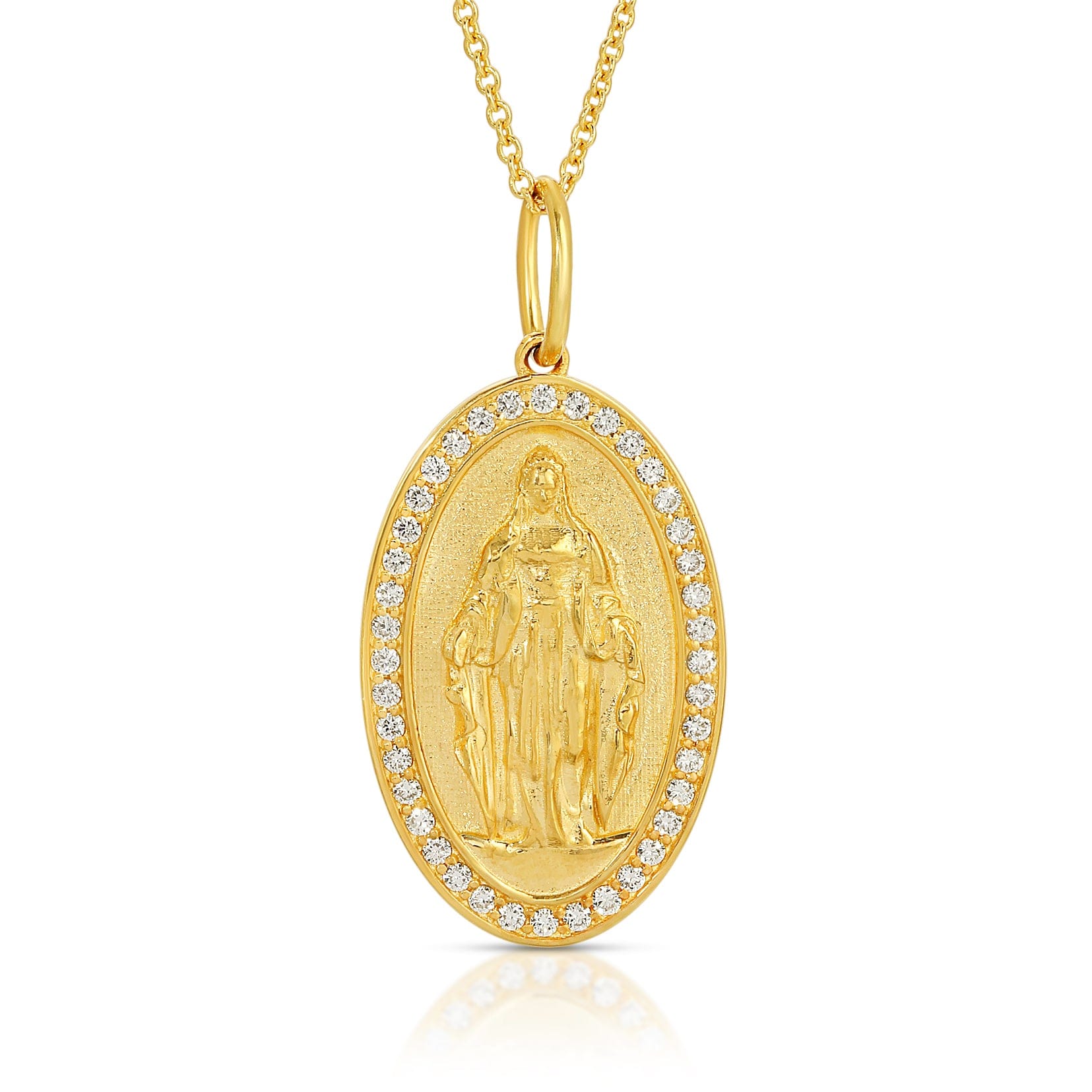Virgin mary pendant diamond Clearance