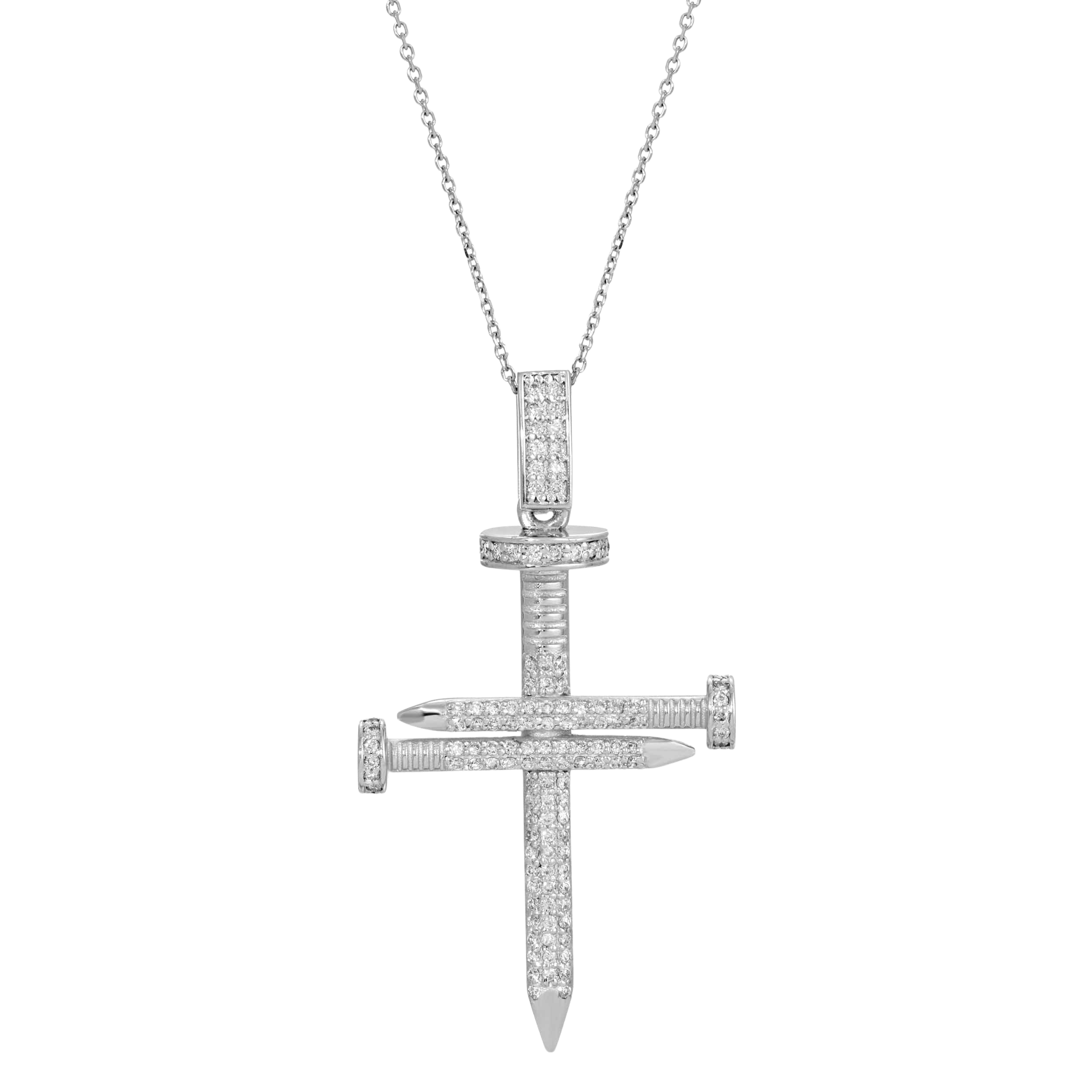 Saleable Product:14K White gold Nails on cross