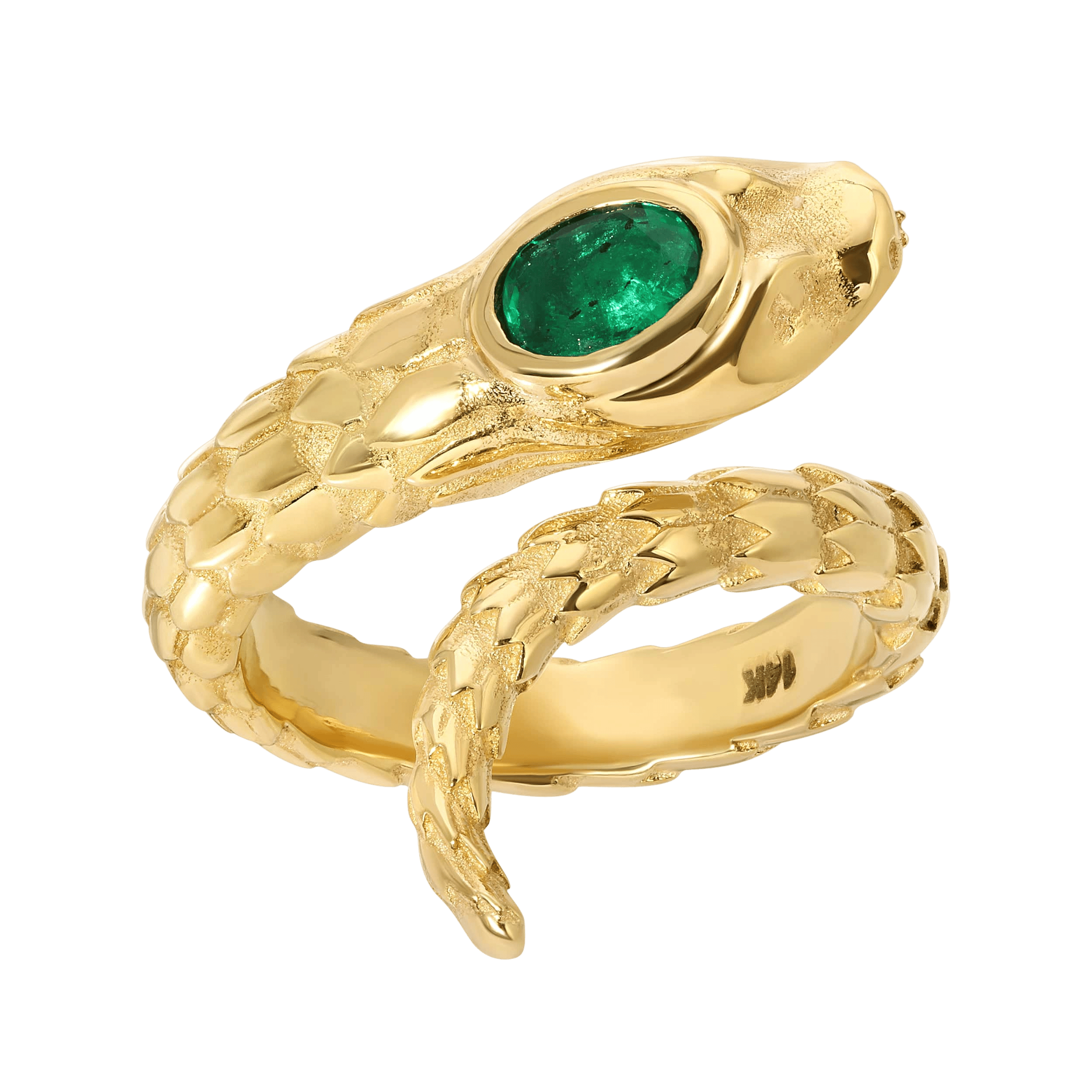 Saleable Product:Emerald Snake Ring