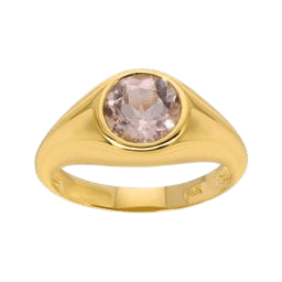 14K Yellow gold 1.15ct Morganite ring