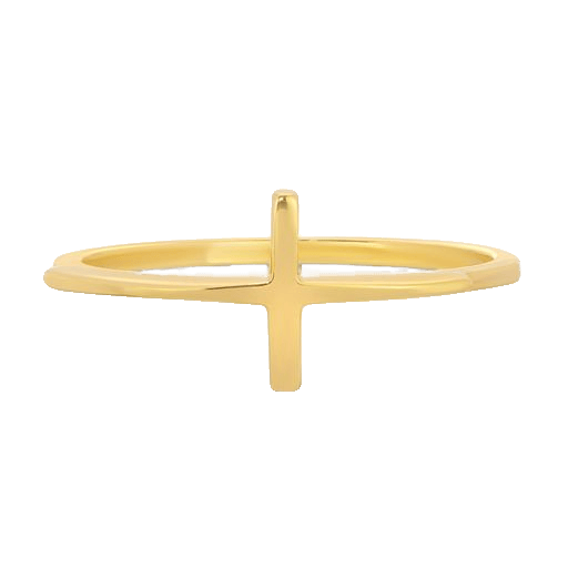 Gold Cross Ring