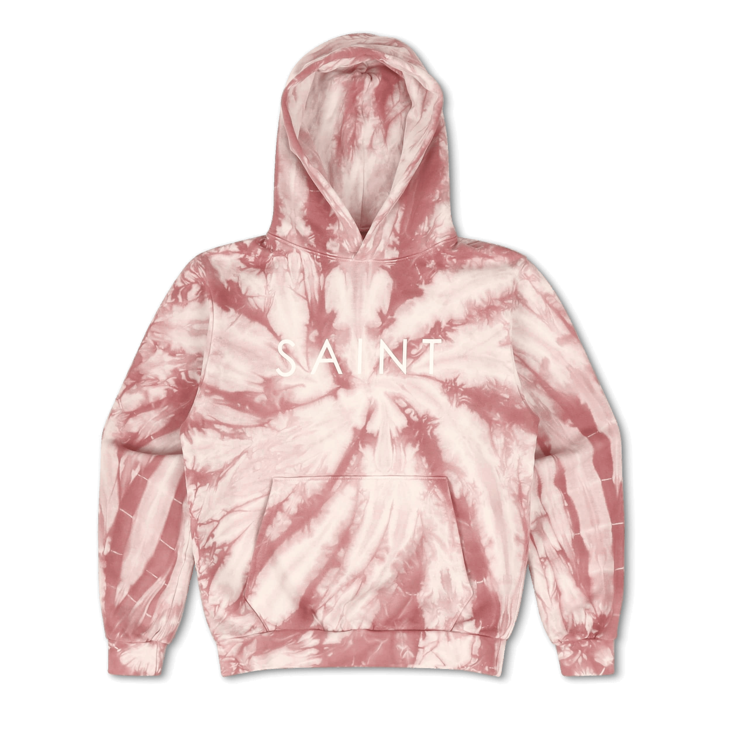SAINT Hoodie Tie Dye Pink