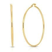14K Yellow gold Large hoops