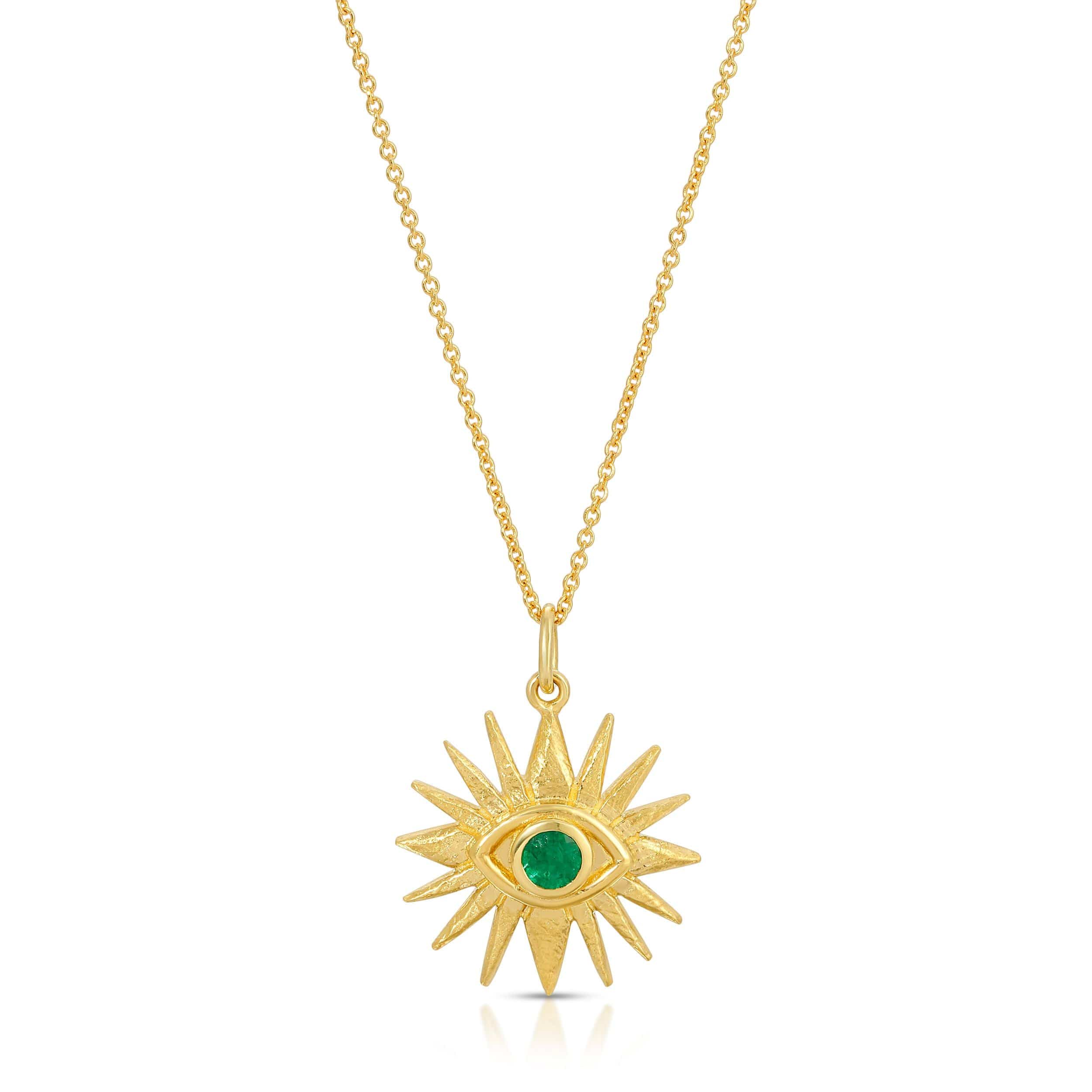 Saleable Product:EVIL EYE 18K YG ZAMBIAN