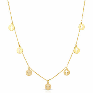 Holy Cross Charm Necklace
