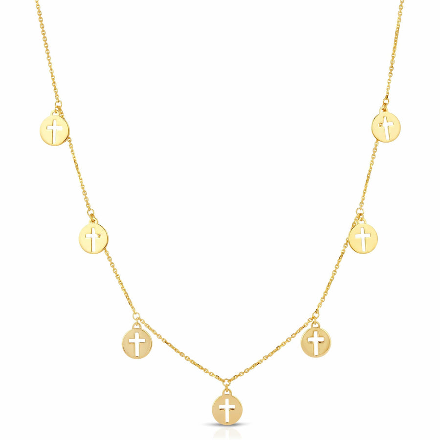 Holy Cross Charm Necklace