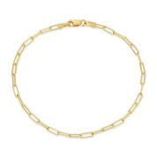 Saleable Product:Paperclip Bracelet 14K Yellow gold 7" 2mm