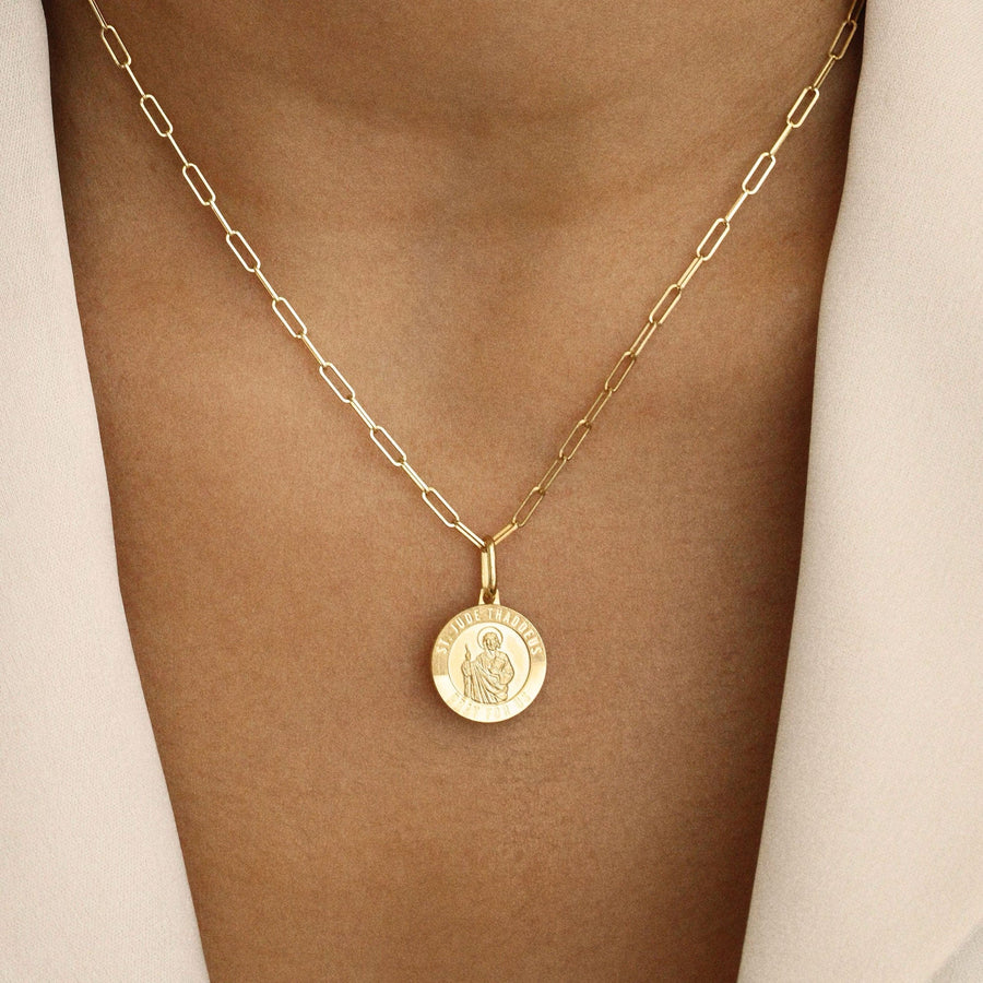 Gold Michael Coin Medallion Necklace | Rachel Maddox Designs