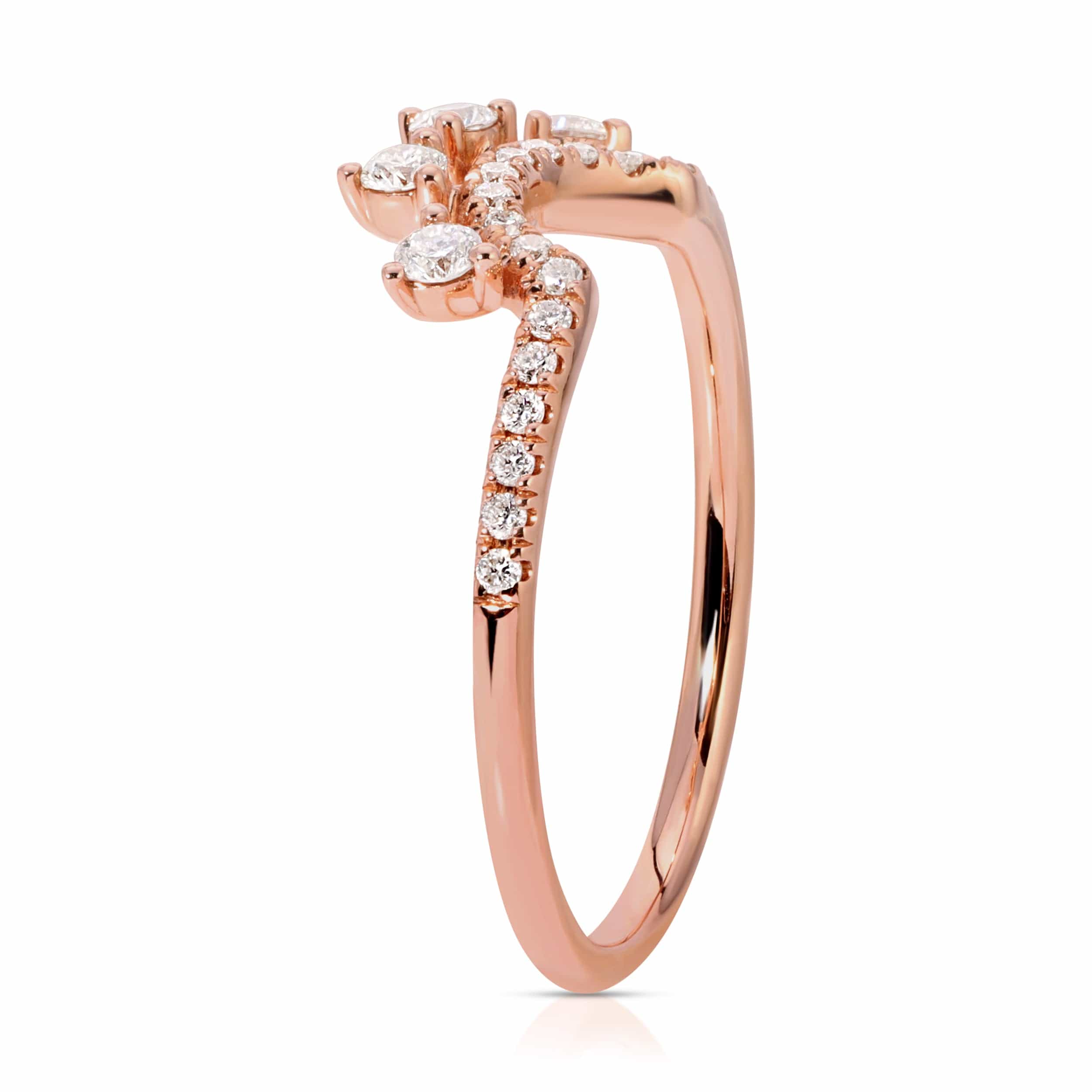 14K Rose gold .28ct Ring enhancer