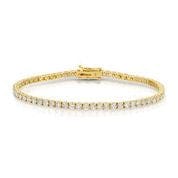 Saleable Product:Tennis Bracelet 14K YG 4.97ct