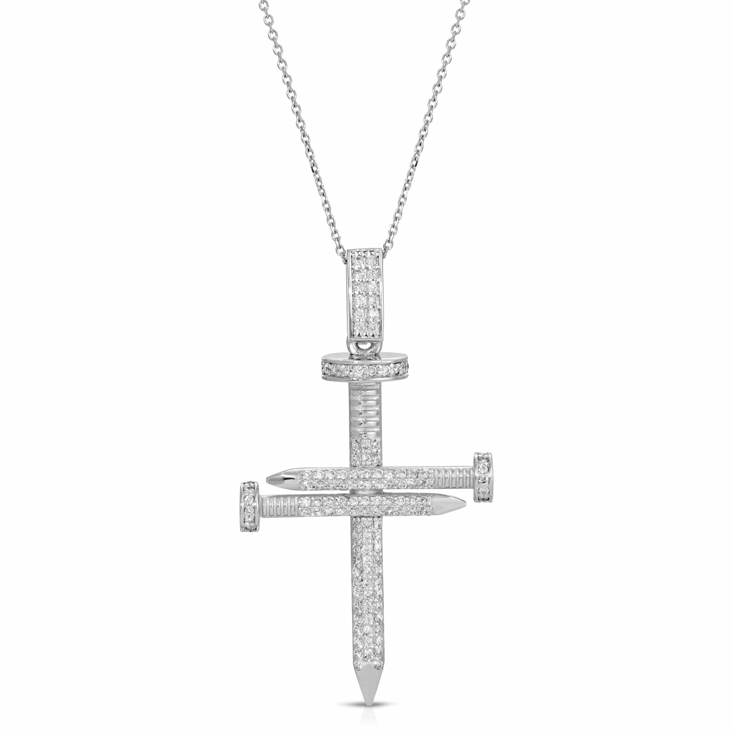 Saleable Product:14K White gold Nails on cross