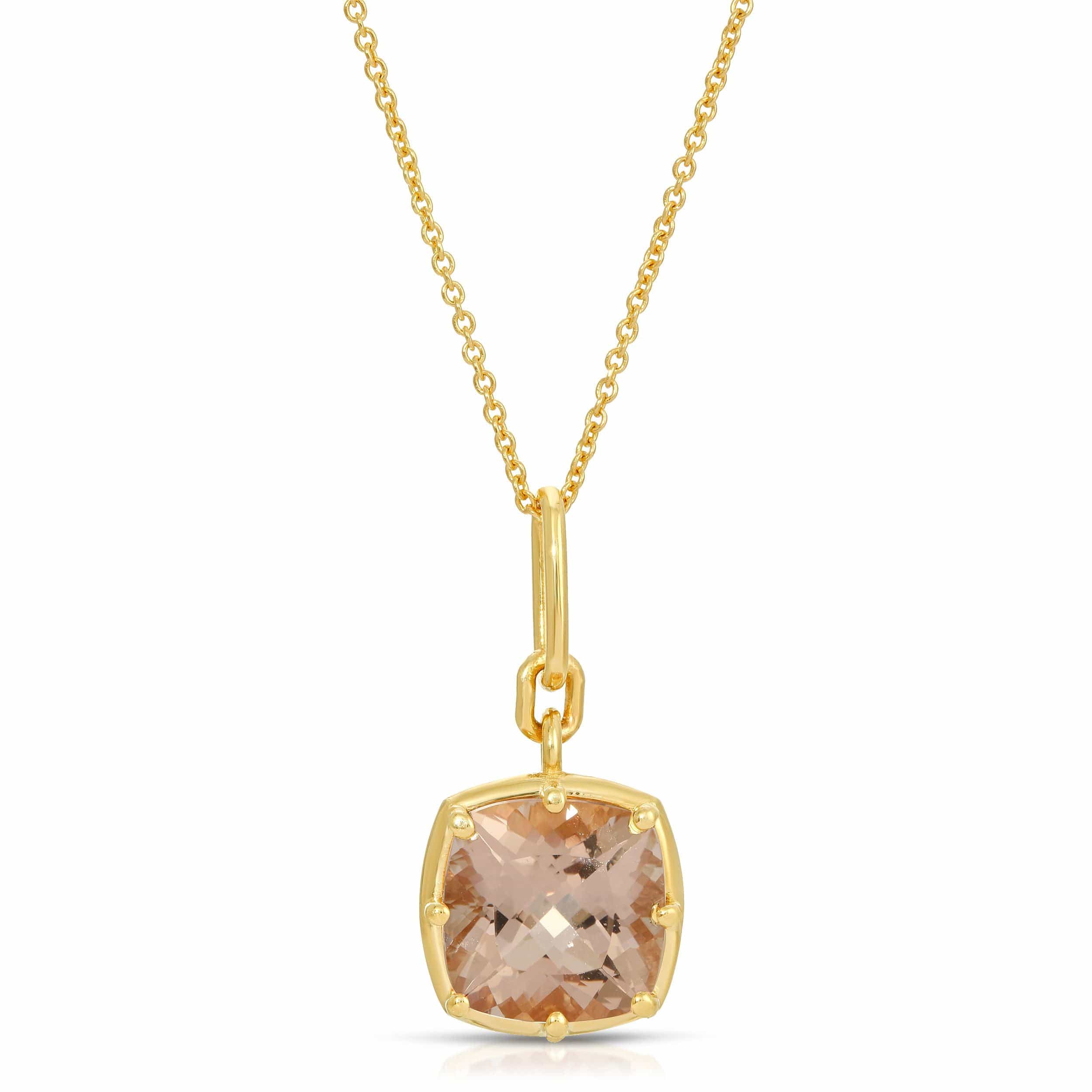 Saleable Product:Morganite Pendant 14K YG 5.09ct