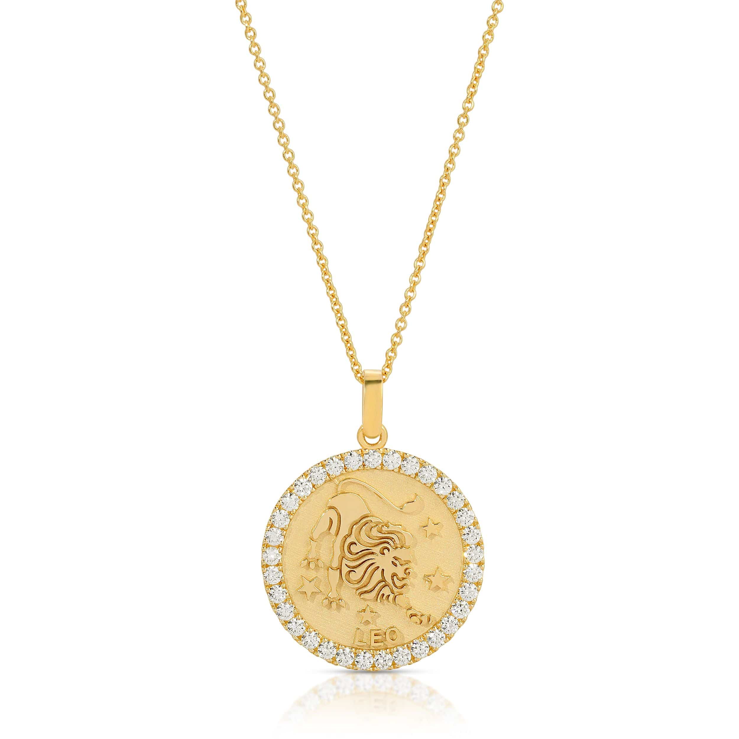 Saleable Product:Leo Pendant 14K Yellow gold 1.10ct