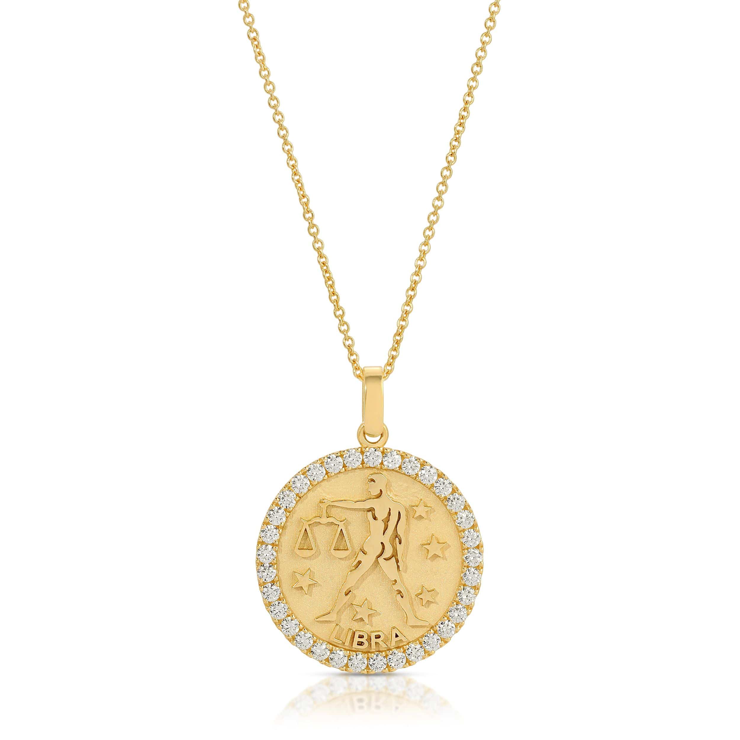Saleable Product:Libra Pendant 14K Yellow gold 1.10ct