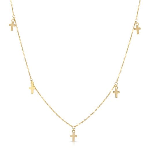 5-Cross Charms Necklace